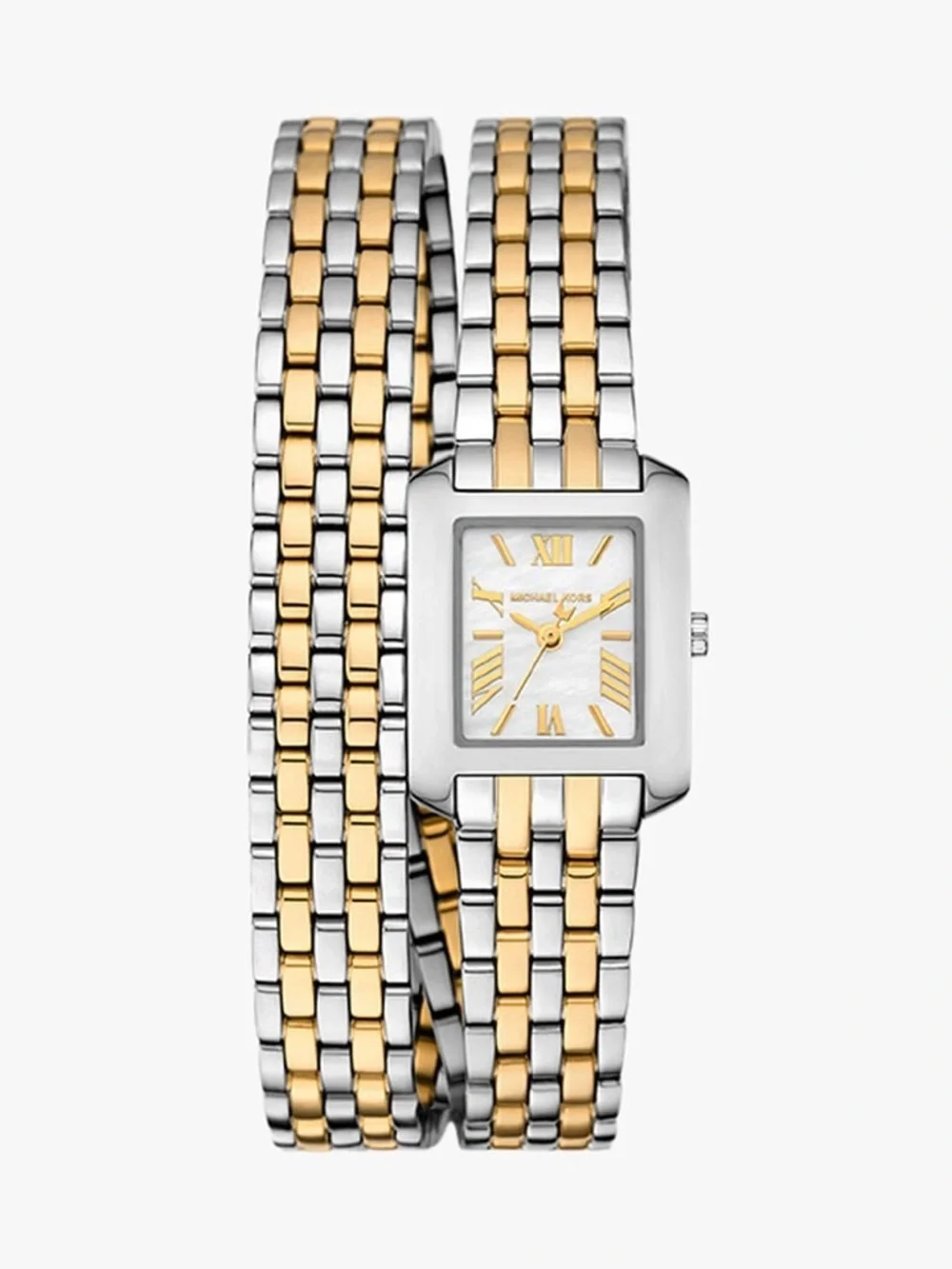 MICHAEL MICHAEL KORS PETITE EMERY TWO-TONE DOUBLE WRAP WATCH